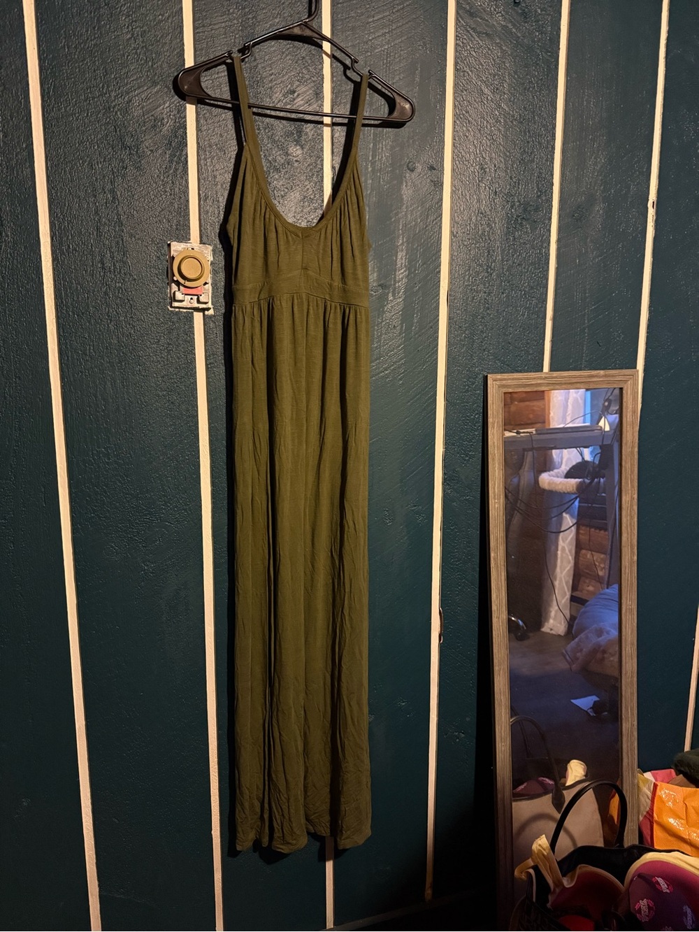 Old Navy Olive Green Maxi Dress